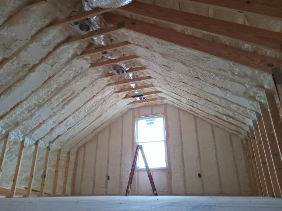 Spray foam roofing application for Crawl Space Insulation project in Brandermill